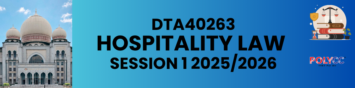 SESI I 2025/2026: DTA40263 HOSPITALITY LAW