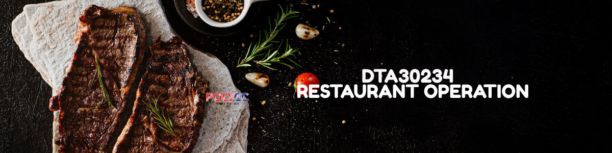 SESI I 2025/2026: DTA 30234 RESTAURANT OPERATION